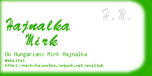 hajnalka mirk business card